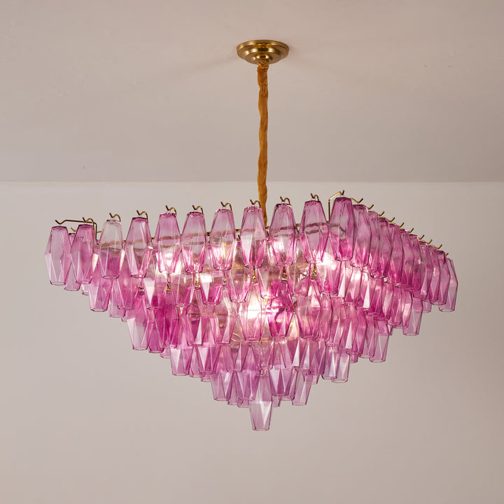 Fuchsia Prism Empire Chandelier - Vakkerlight