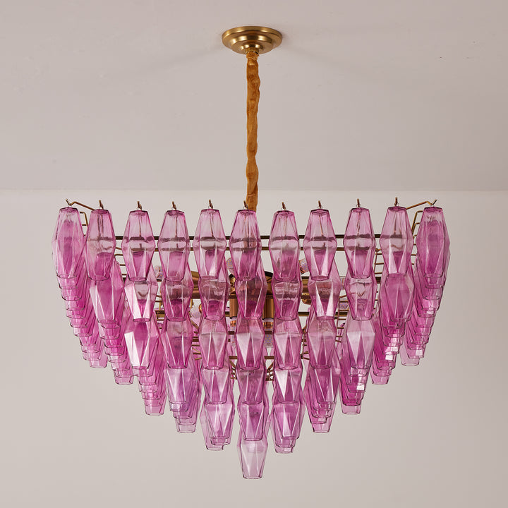 Fuchsia Prism Empire Chandelier - Vakkerlight