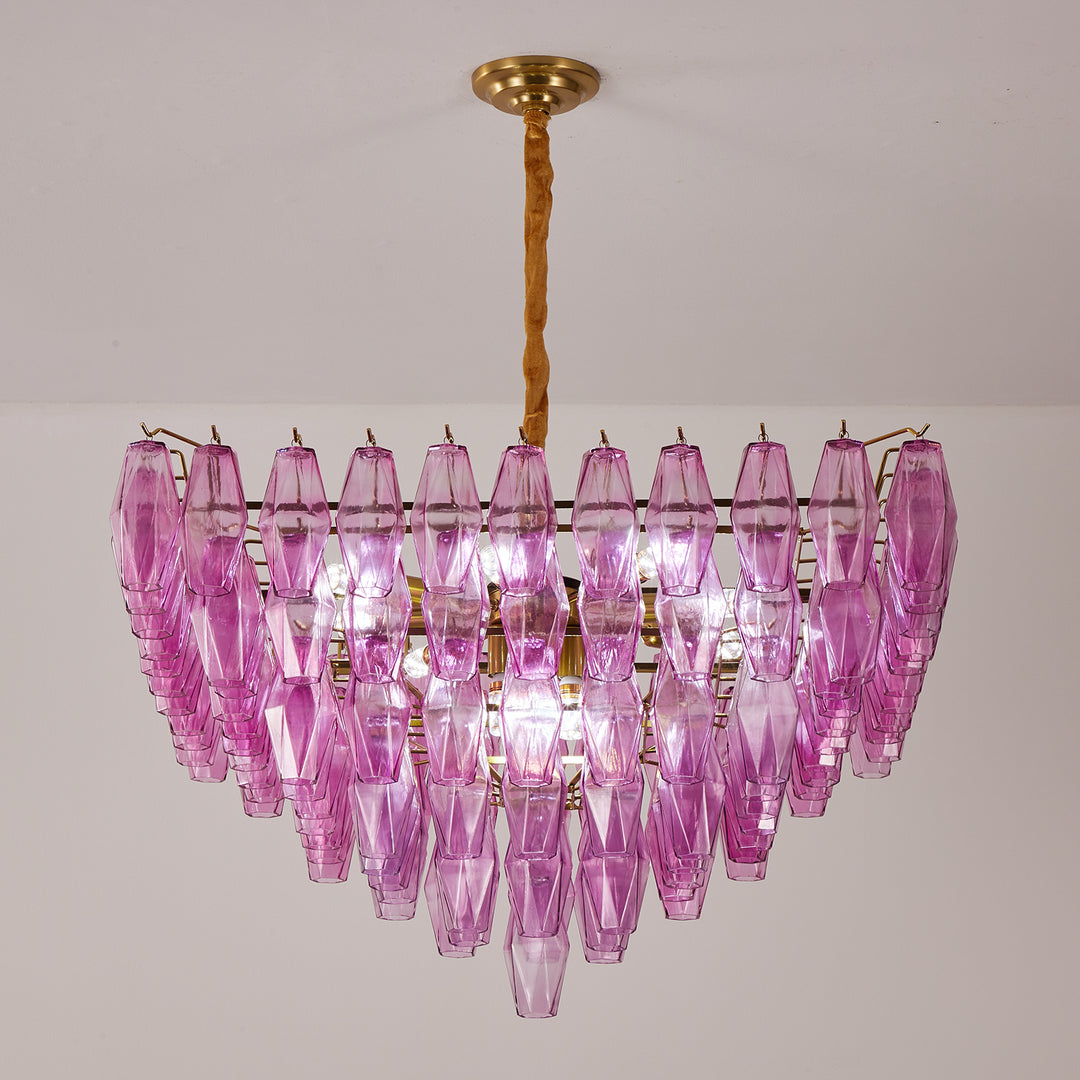 Fuchsia Prism Empire Chandelier - Vakkerlight