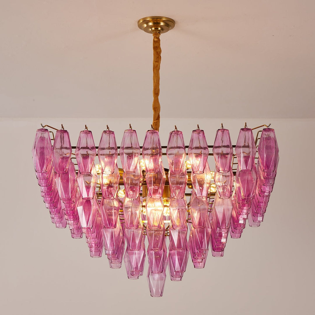 Fuchsia Prism Empire Chandelier - Vakkerlight