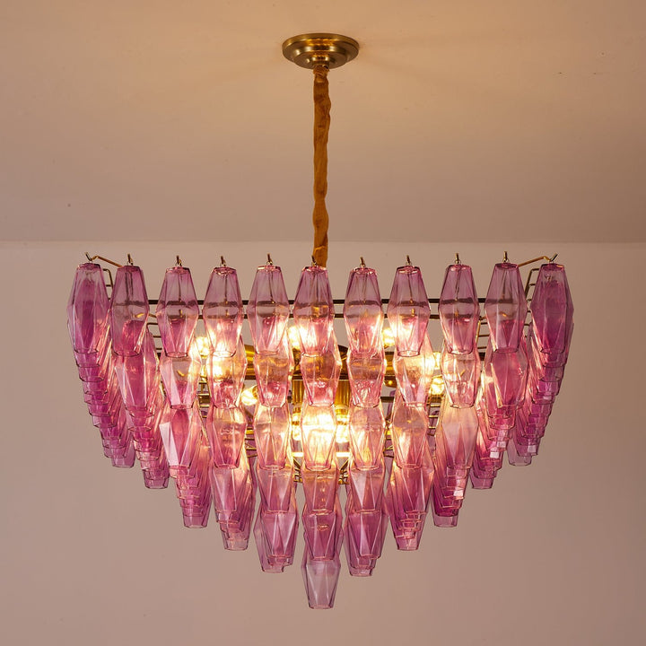 Fuchsia Prism Empire Chandelier - Vakkerlight