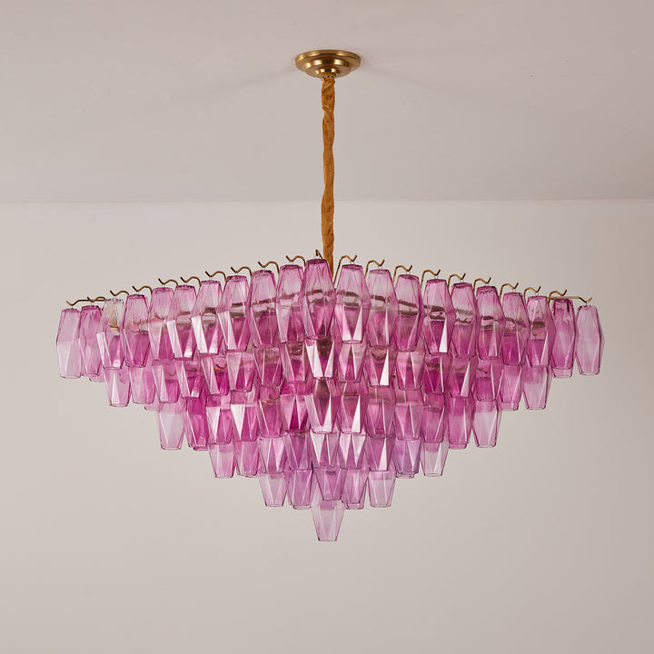 Fuchsia Prism Empire Chandelier - Vakkerlight