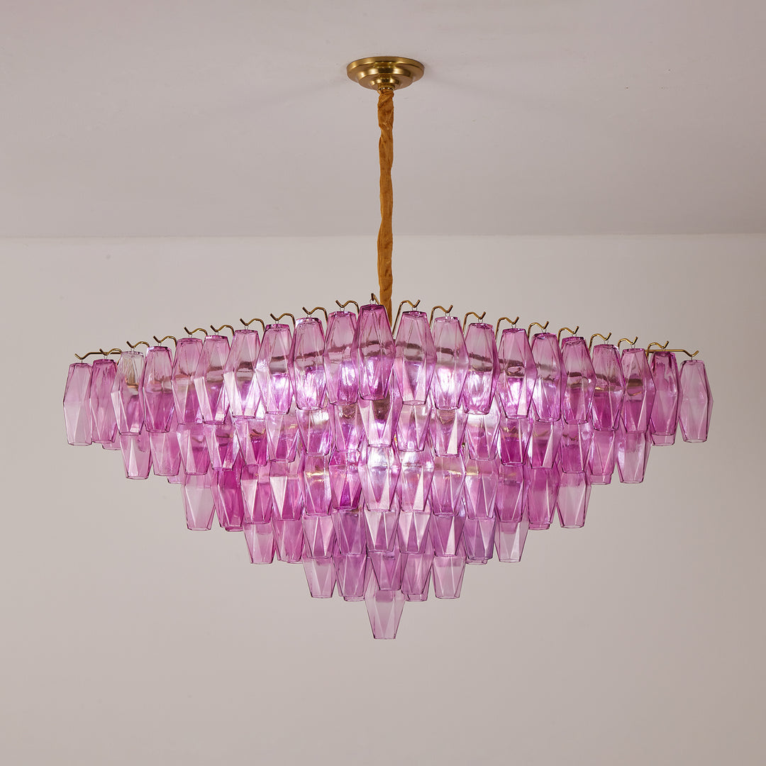 Fuchsia Prism Empire Chandelier - Vakkerlight