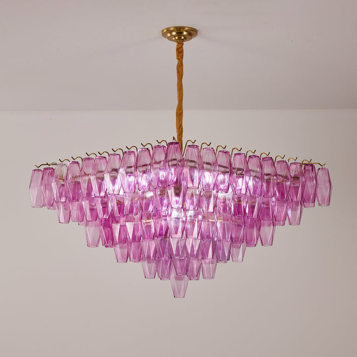 Fuchsia Prism Empire Chandelier - Vakkerlight