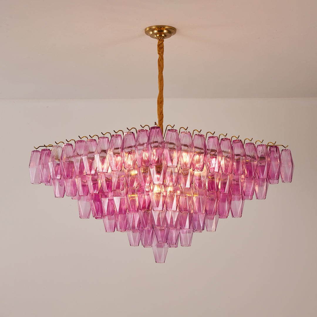 Fuchsia Prism Empire Chandelier - Vakkerlight