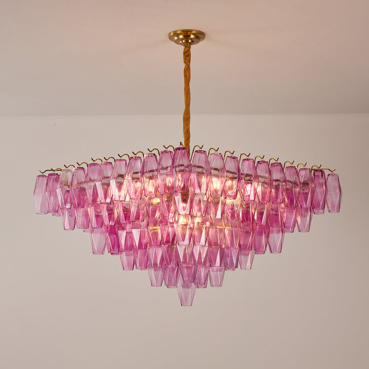 Fuchsia Prism Empire Chandelier - Vakkerlight