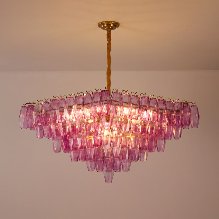 Fuchsia Prism Empire Chandelier - Vakkerlight