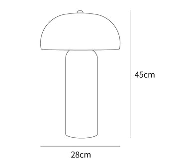 Fungi Glow Tafel lamp — Dimension drawings 1