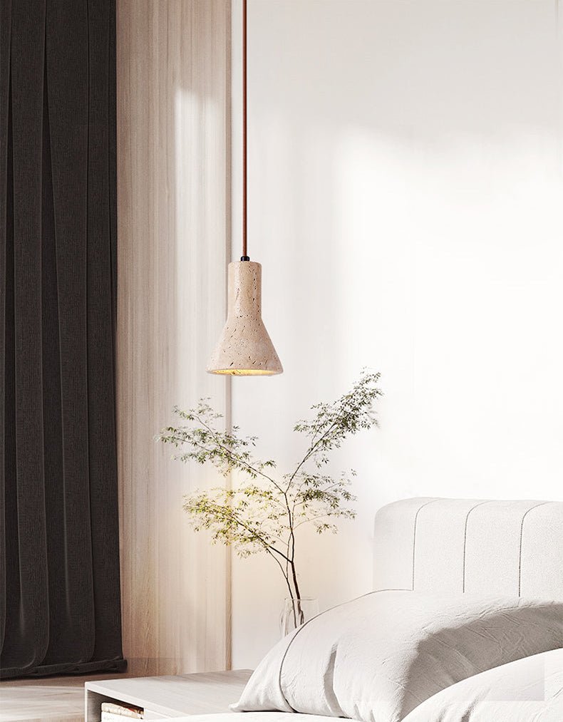 Funnel Travertine Pendant Lamp - Vakkerlight