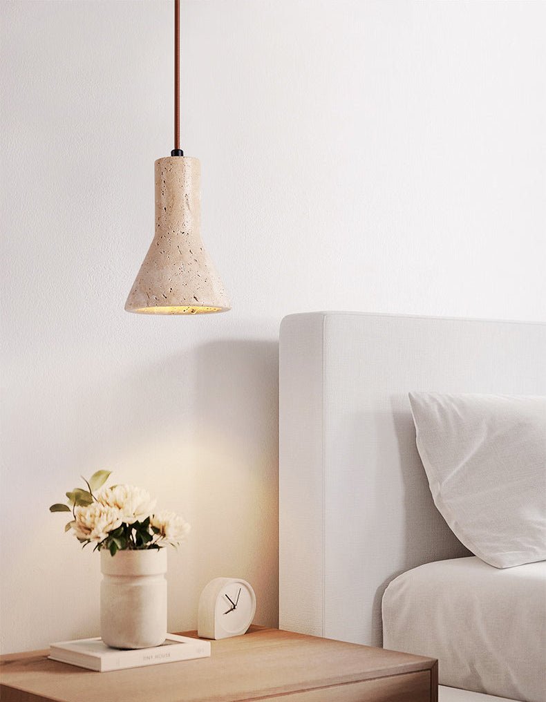 Funnel Travertine Pendant Lamp - Vakkerlight