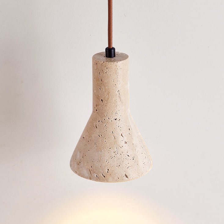 Funnel Travertine Pendant Lamp - Vakkerlight