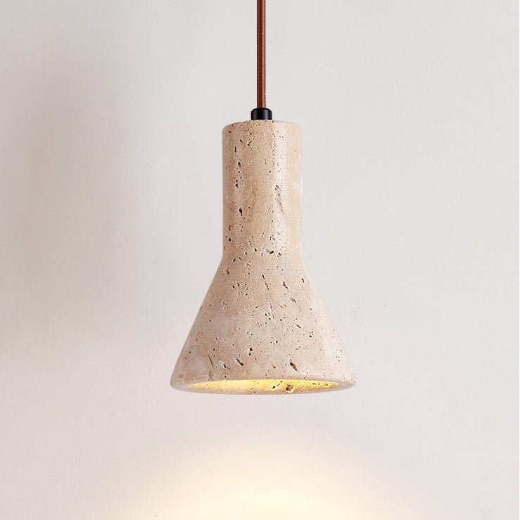 Funnel Travertine Pendant Lamp - Vakkerlight