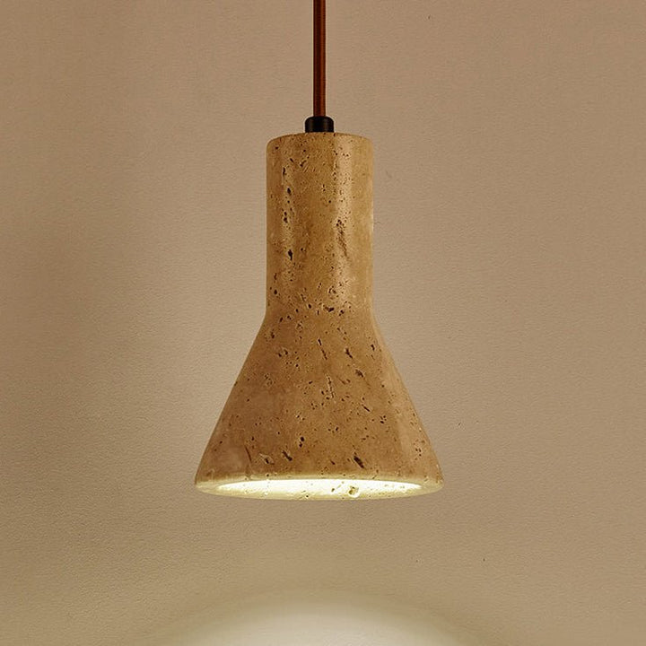 Funnel Travertine Pendant Lamp - Vakkerlight