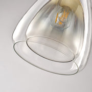 Lámpara colgante de vidrio futurista