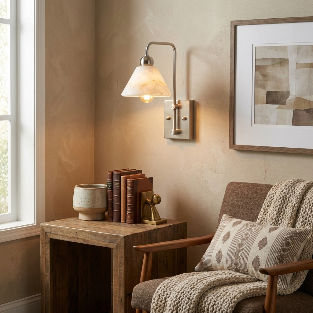 Gantry Alabaster Wall Sconce
