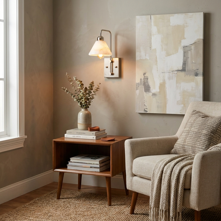 Gantry Alabaster Wall Sconce