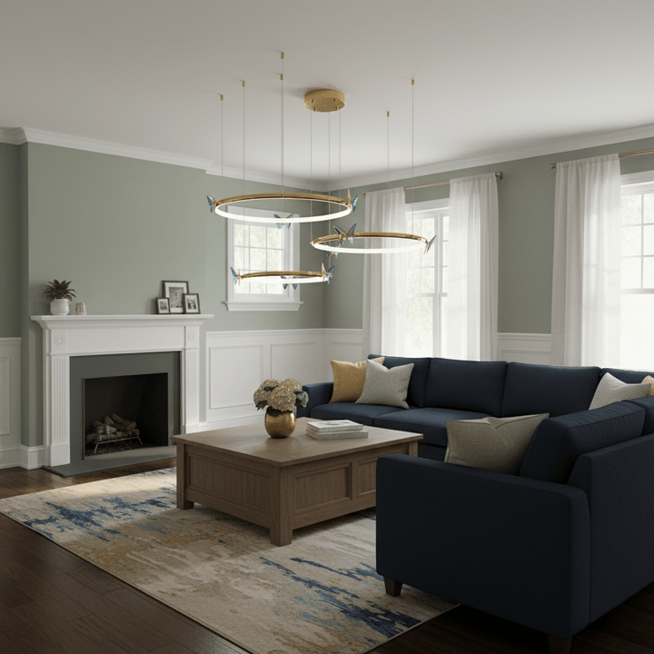 Blue Butterfly Chandelier - Vakkerlight