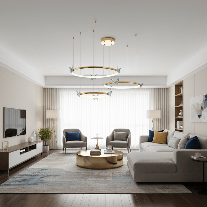 Blue Butterfly Chandelier - Vakkerlight