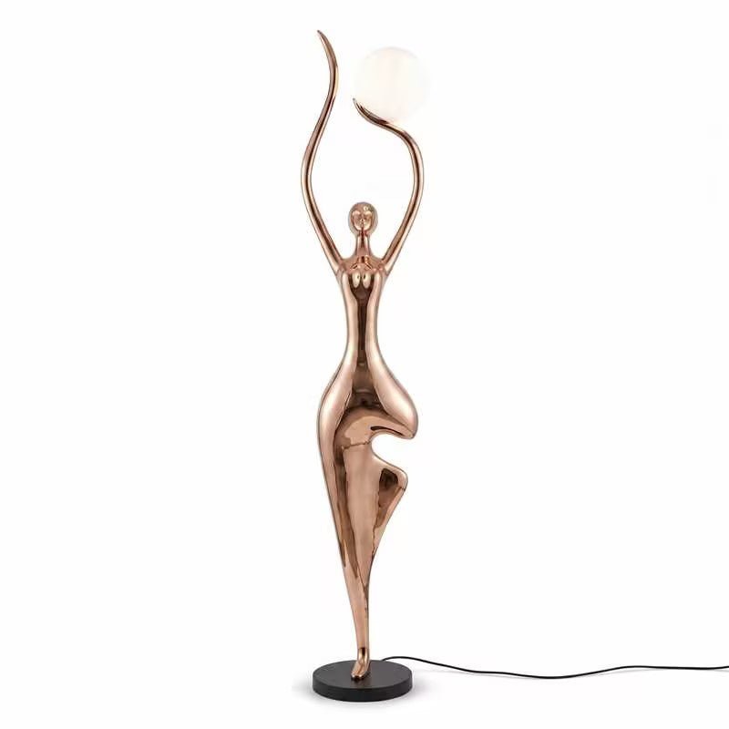Pose Yoga Sculpture Floor Lamp - Vakkerlight