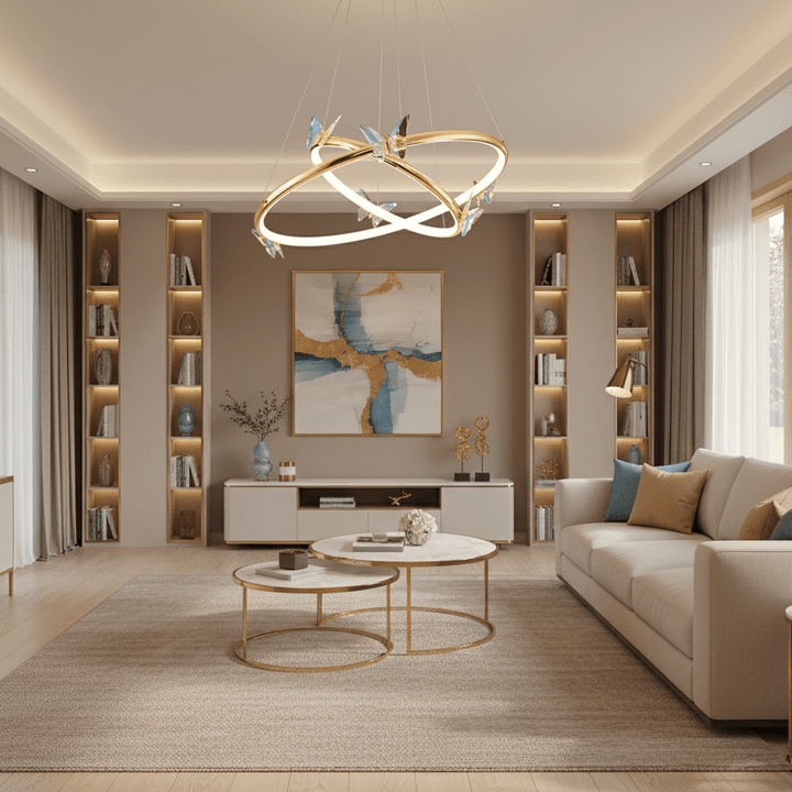 Blue Butterfly Chandelier - Vakkerlight