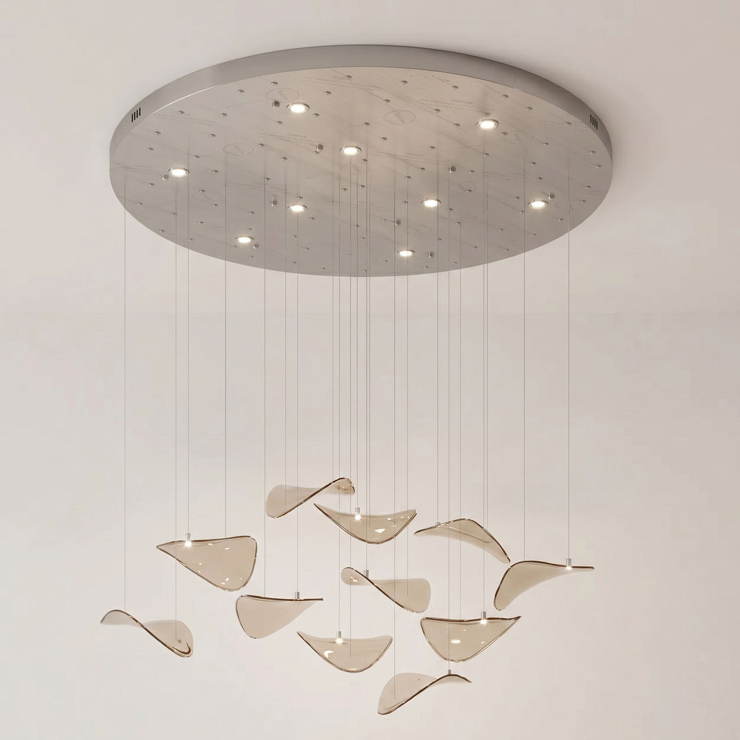 Wave Floating Leaf Chandelier - Vakkerlight