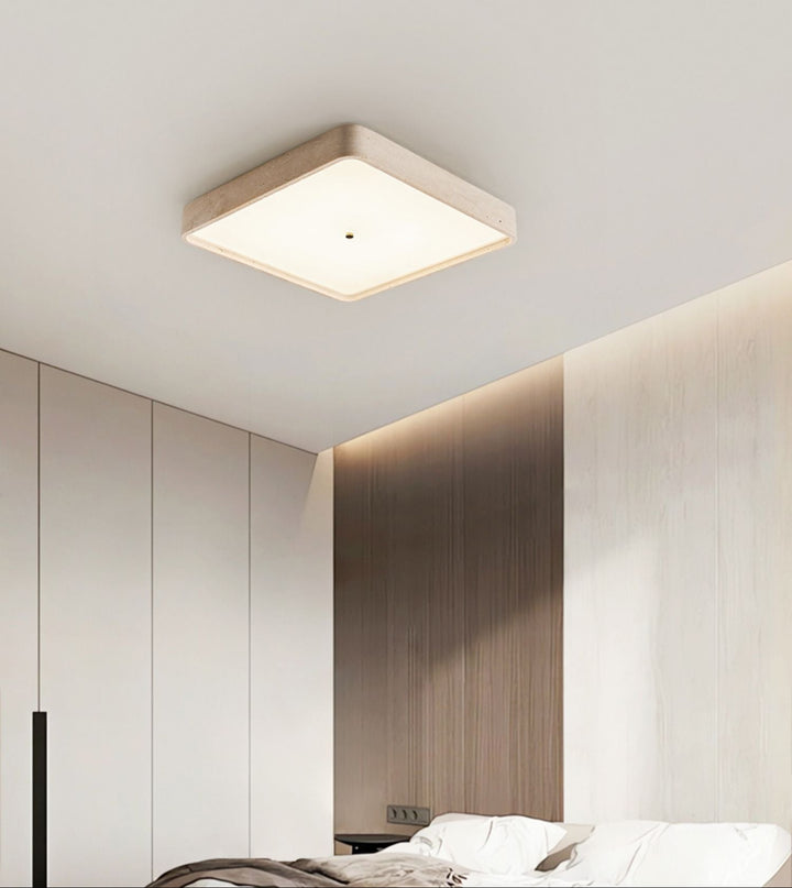 Geo Travertine Square Ceiling Light - Vakkerlight