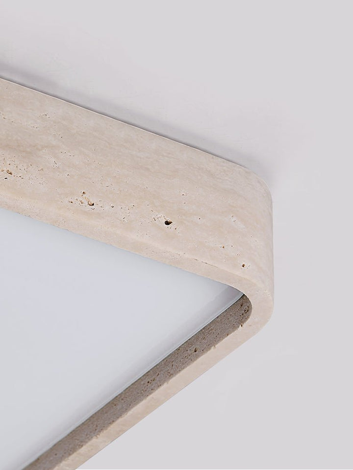 Geo Travertine Square Ceiling Light - Vakkerlight