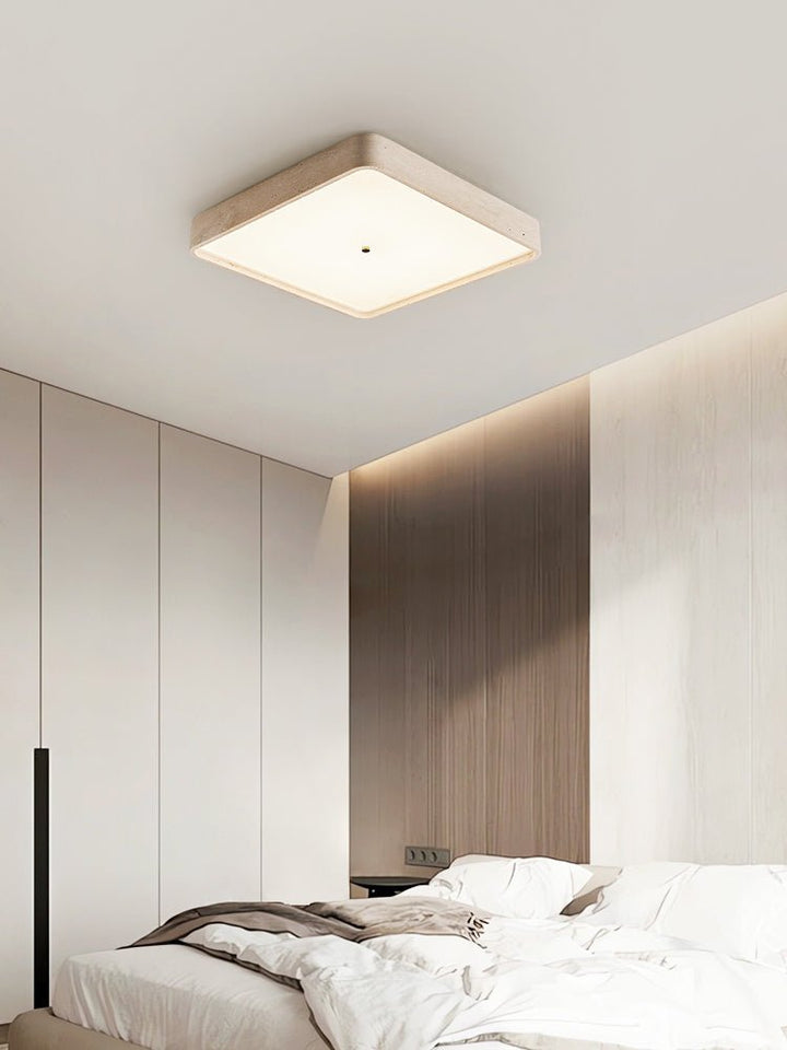 Geo Travertine Square Ceiling Light - Vakkerlight