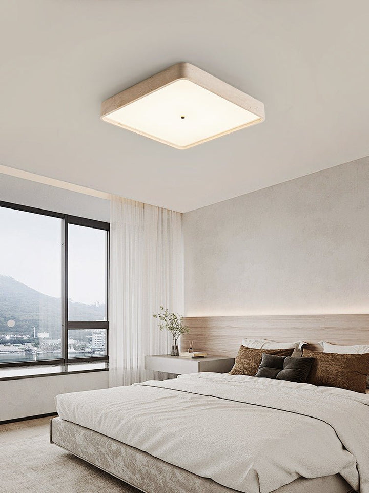 Geo Travertine Square Ceiling Light - Vakkerlight