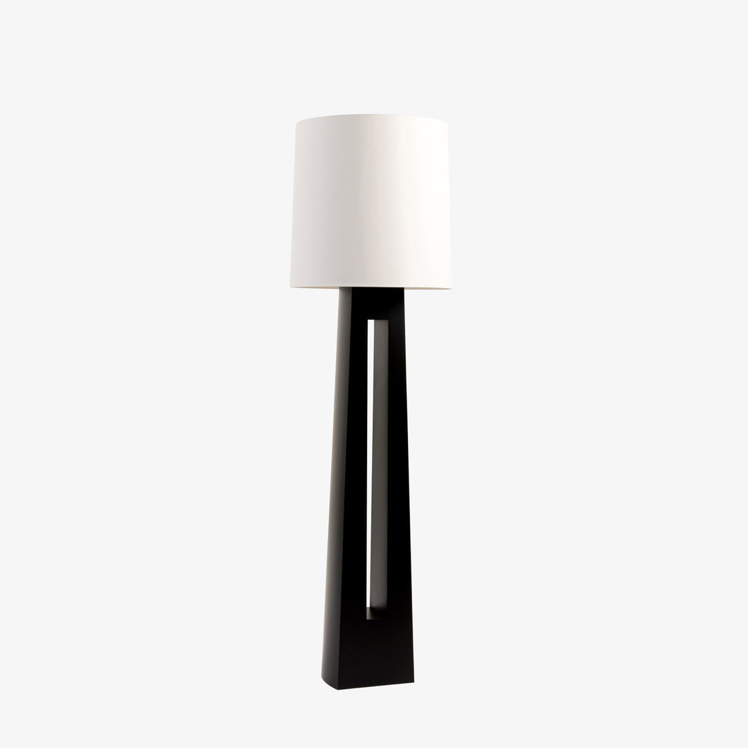 Geometric Wood Floor Lamp