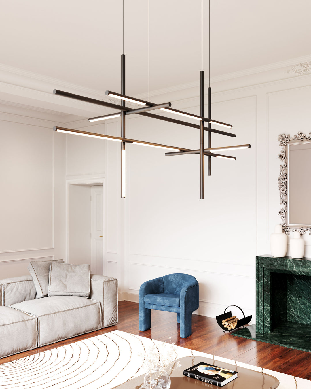 Geometric Linear Pendant Lamp - Vakkerlight