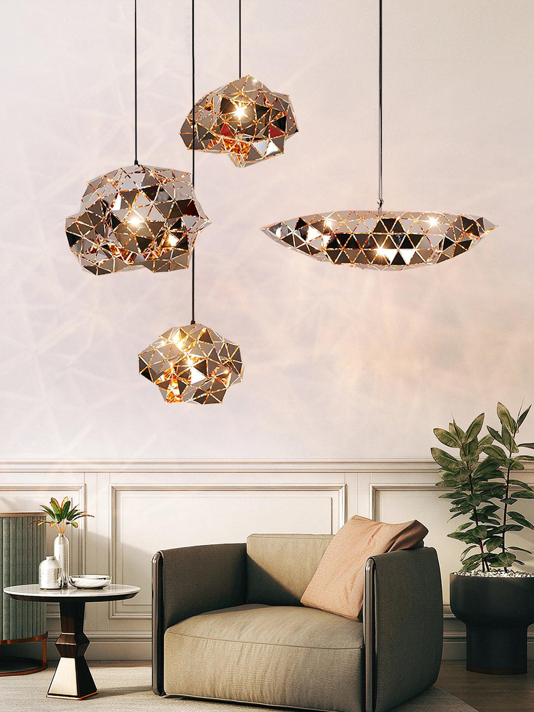 Geometric Panel Pendant Lamp - Vakkerlight