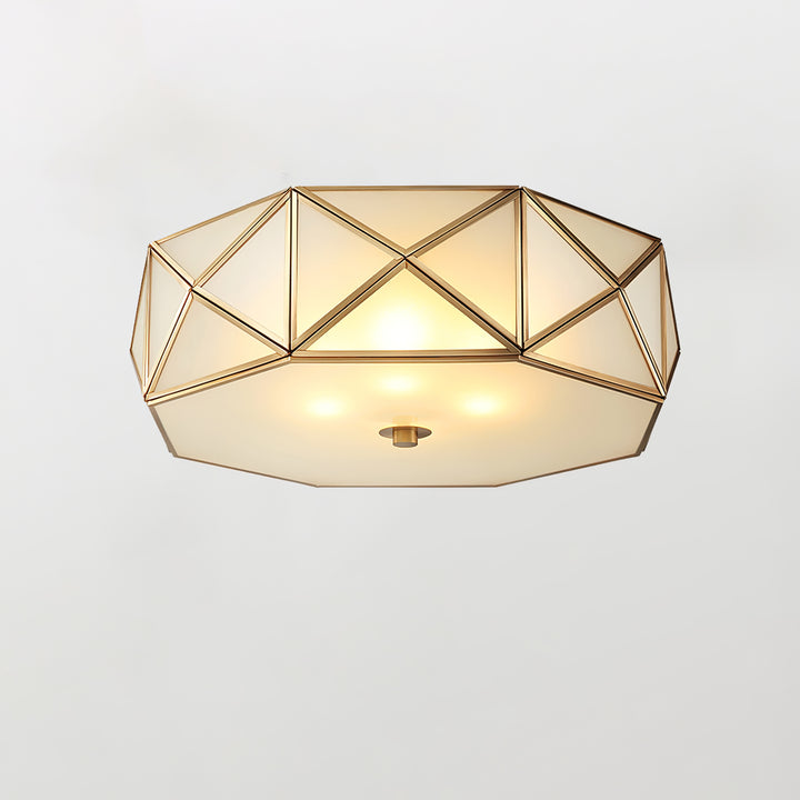 Geometric Shaped Flush Ceiling Light