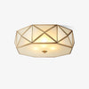 Geometric Shaped Flush Ceiling Light - Vakkerlight