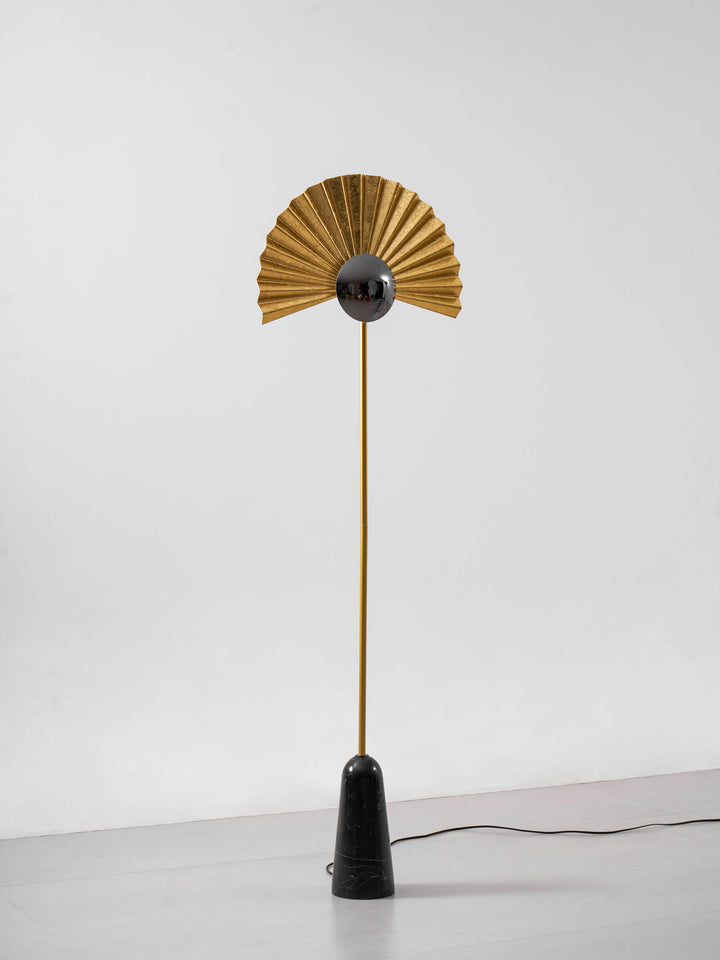 Gilded Fan Floor Lamp - Vakkerlight
