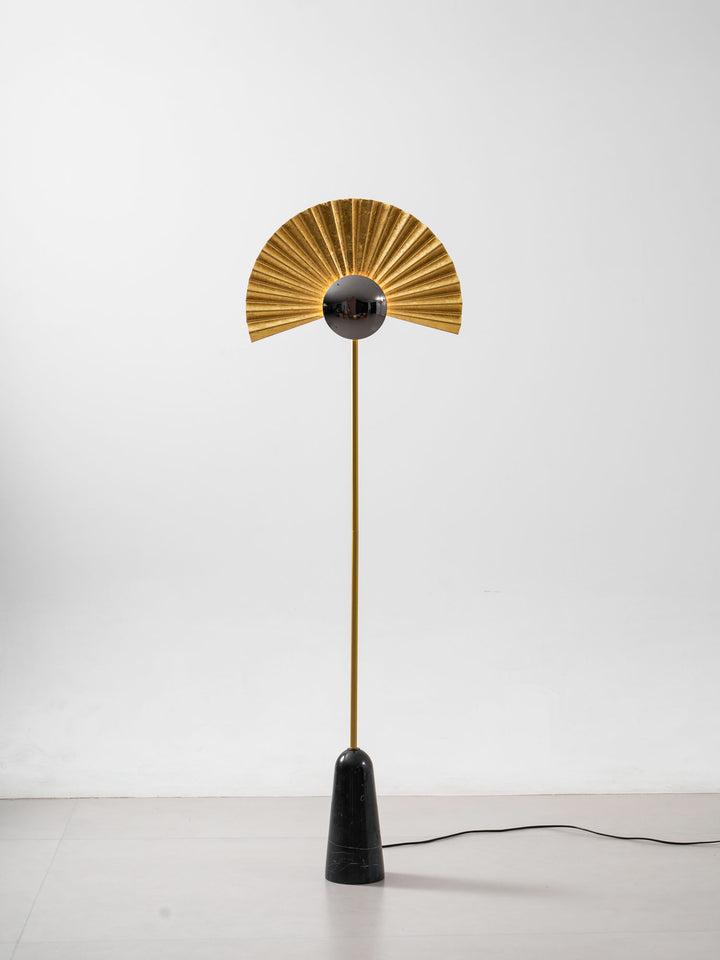 Gilded Fan Floor Lamp - Vakkerlight