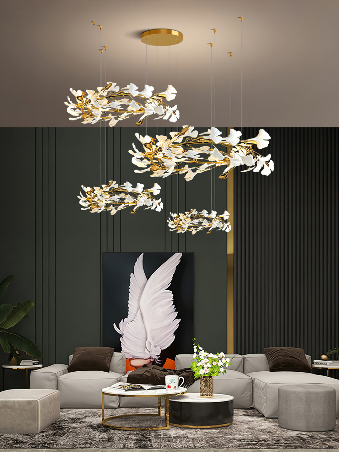 Gingko Leaves Chandelier