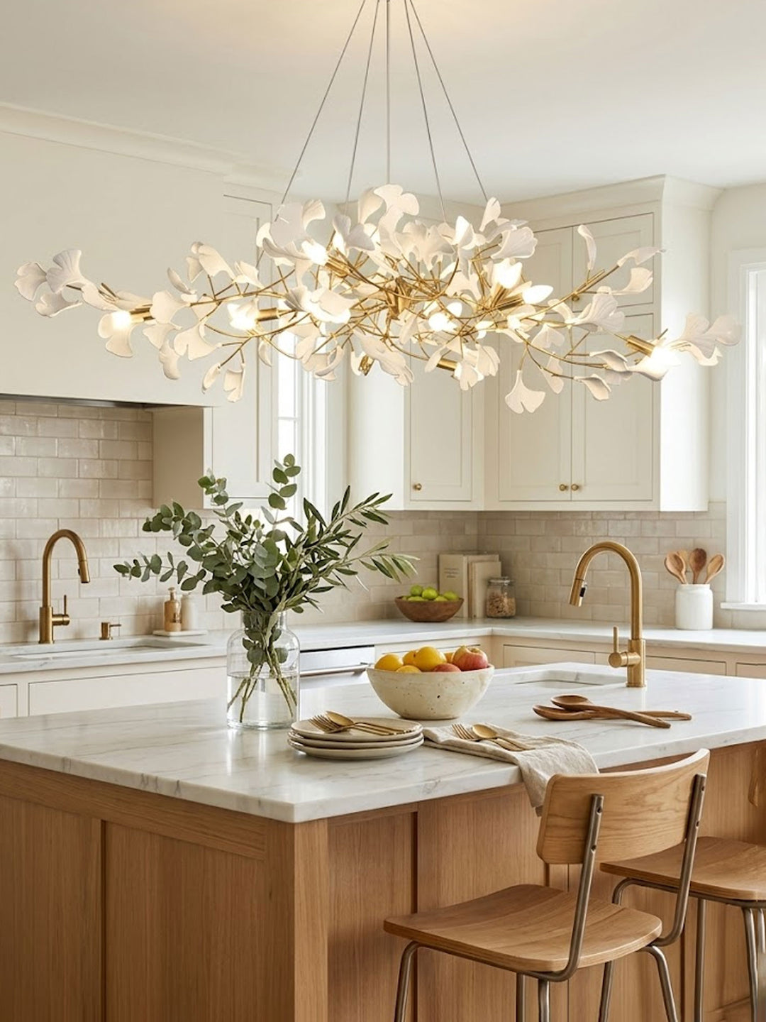 Gingko Bough Chandelier - Vakkerlight