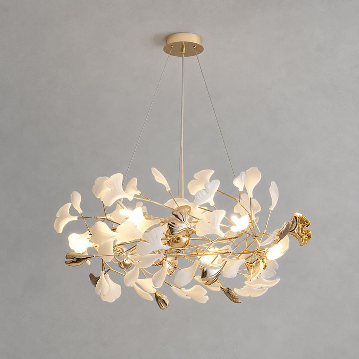 Lustre rond Gingko Bough