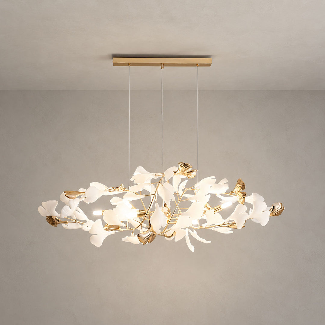 Lustre rond Gingko Bough