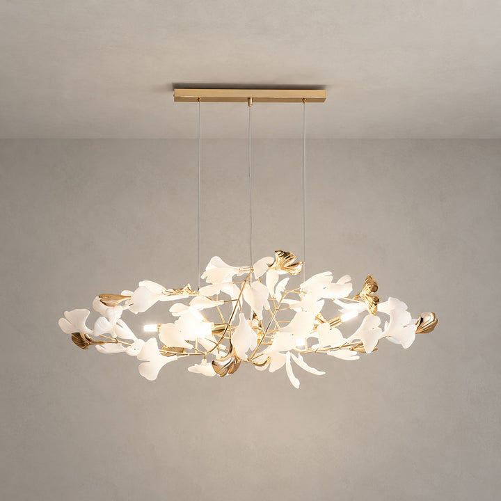 Lustre rond Gingko Bough