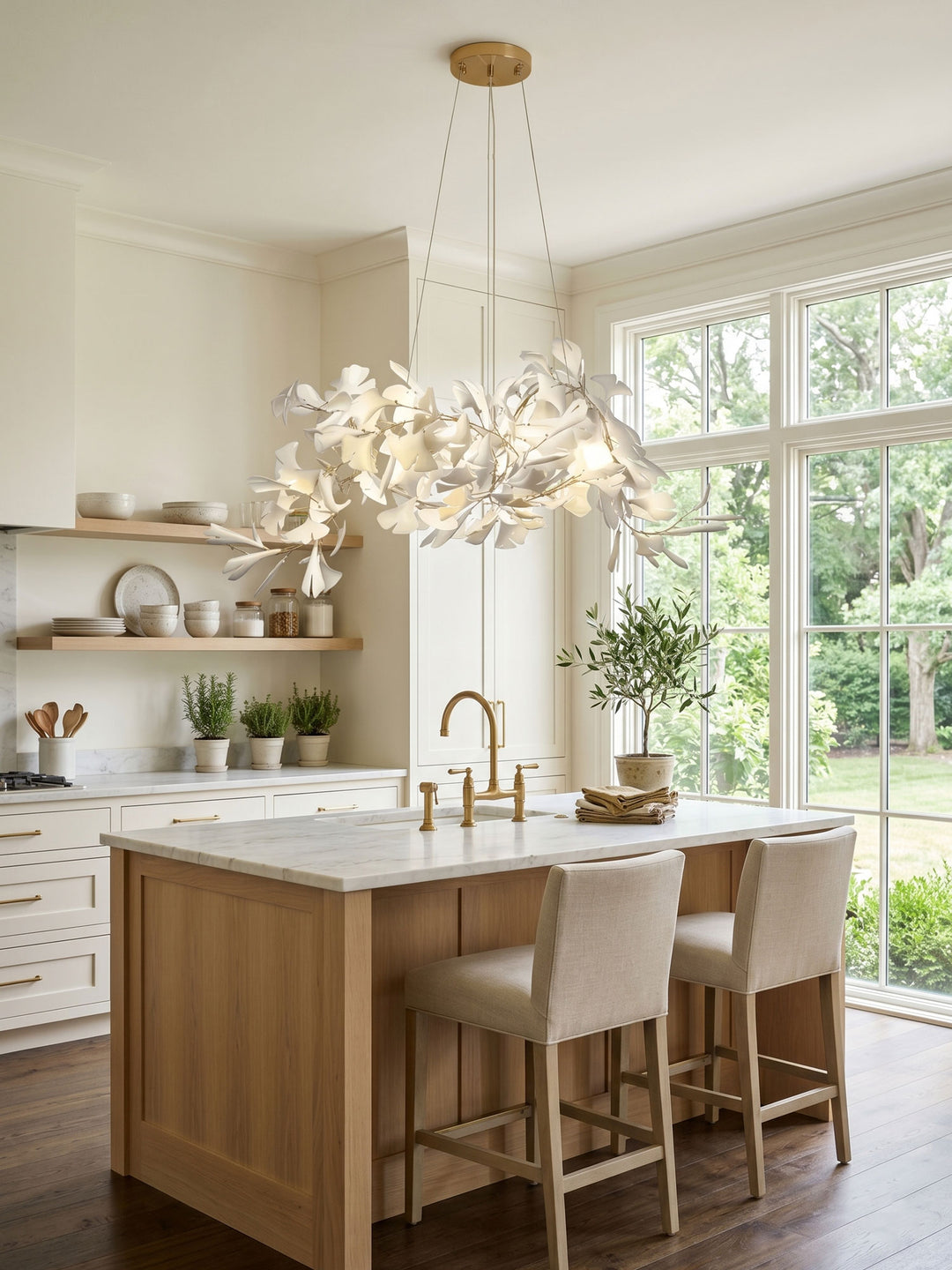 Gingko Bouquet Chandelier - Vakkerlight