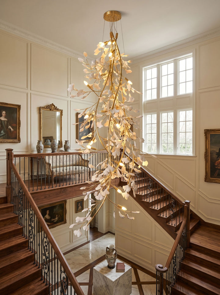 Gingko Cascade Branch Chandelier