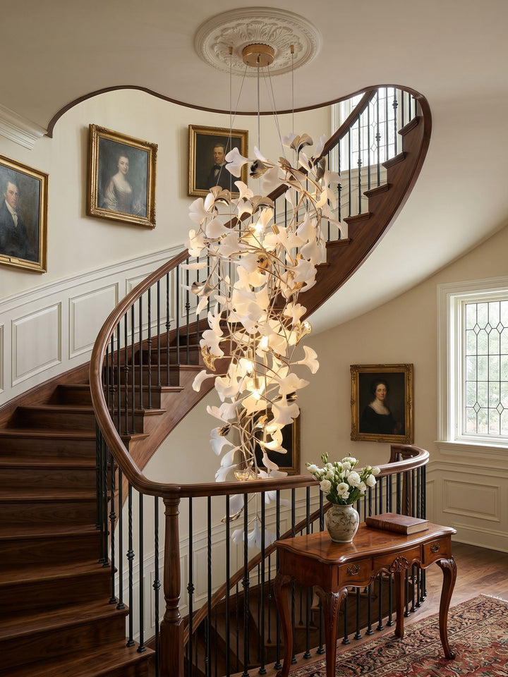Gingko Cascade Leave Chandelier - Vakkerlight