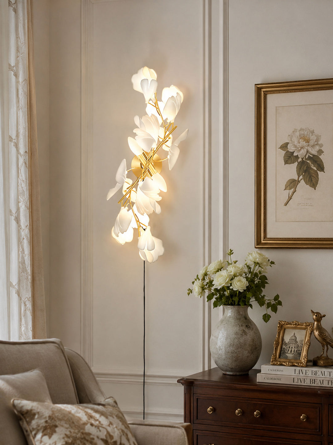 Gingko Flowers Plug - in Wall Lamp - Vakkerlight