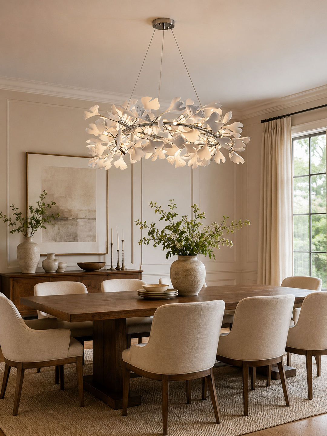 Gingko Halo Chandelier - Vakkerlight