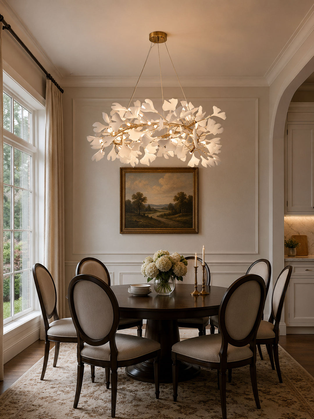 Gingko Halo Chandelier - Vakkerlight
