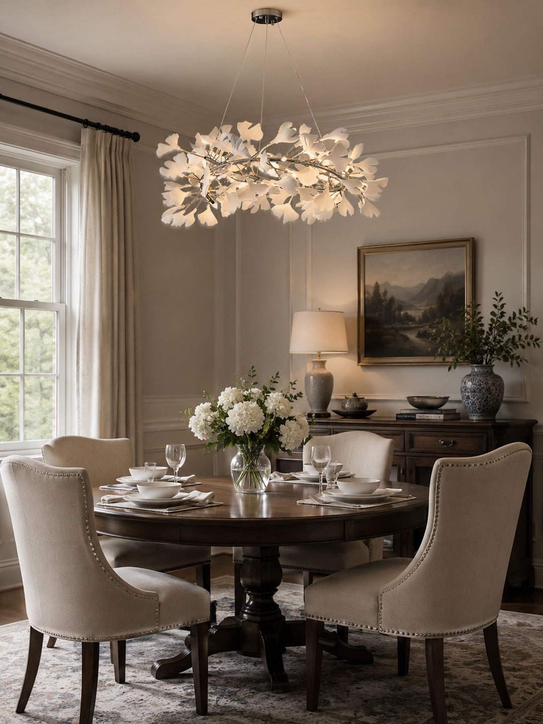 Gingko Halo Chandelier - Vakkerlight