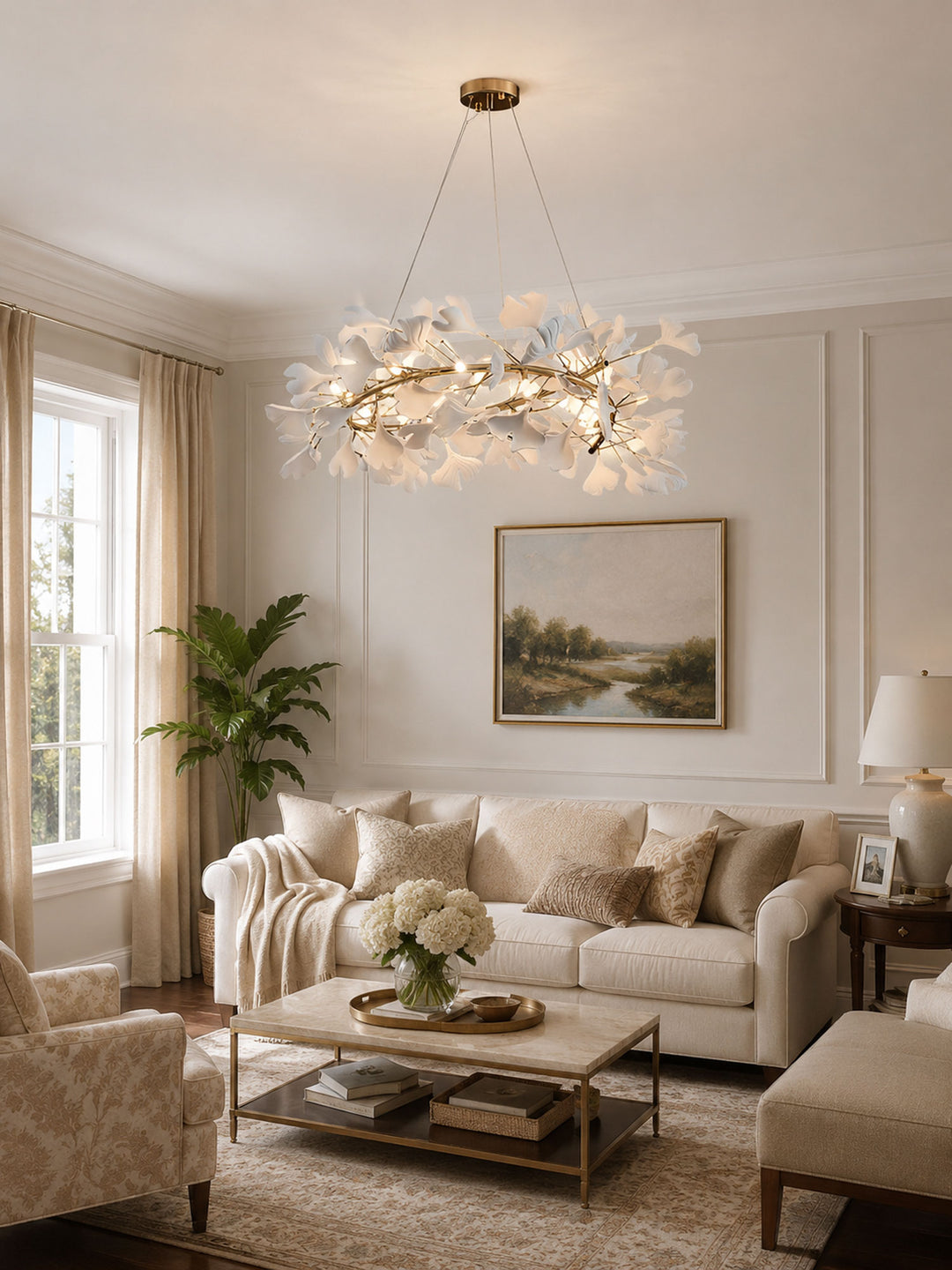 Gingko Halo Chandelier - Vakkerlight