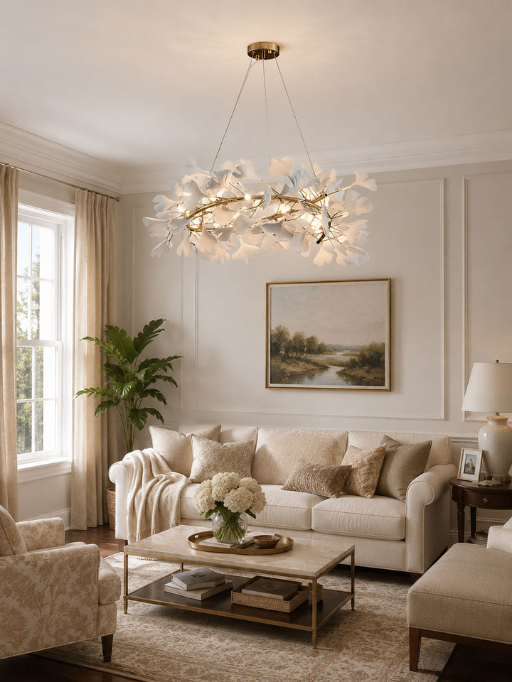 Gingko Halo Chandelier - Vakkerlight